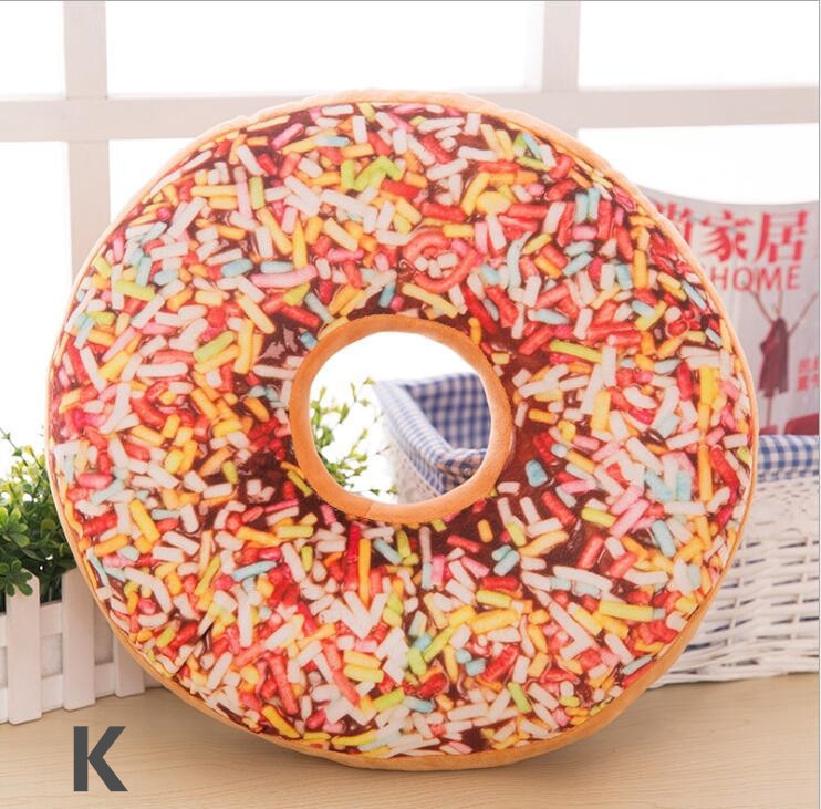 3D Donut Plush Cushion