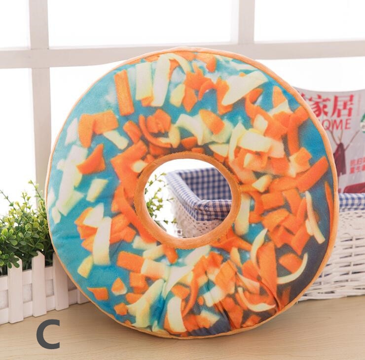 3D Donut Plush Cushion