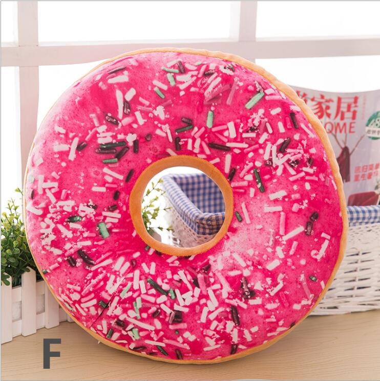 3D Donut Plush Cushion