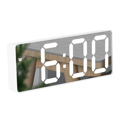 LED Mirror Digital Alarm Clock