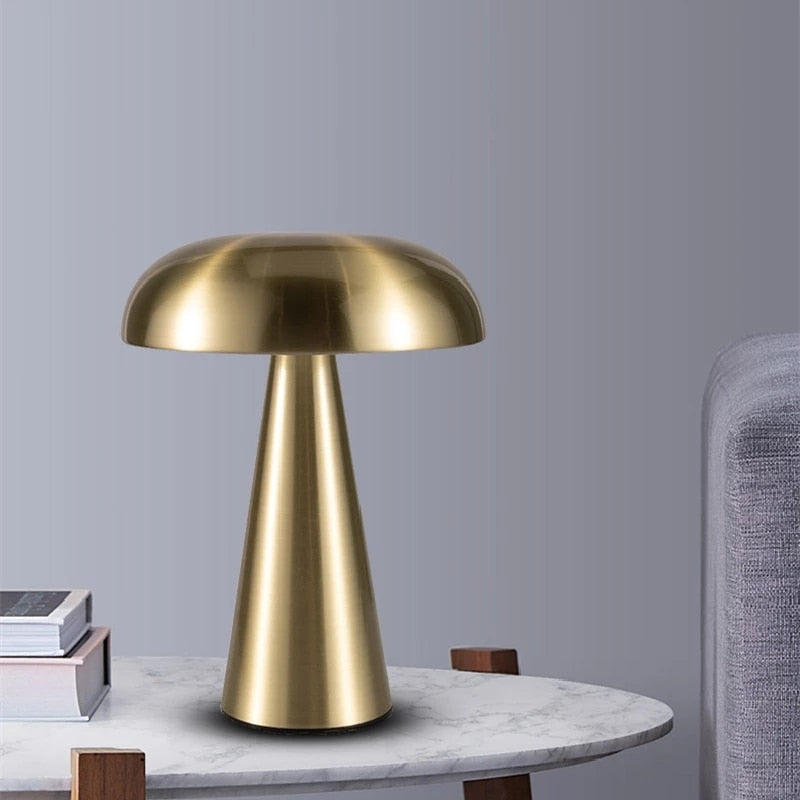 Rechargeable Mushroom Style LED Table Lamp