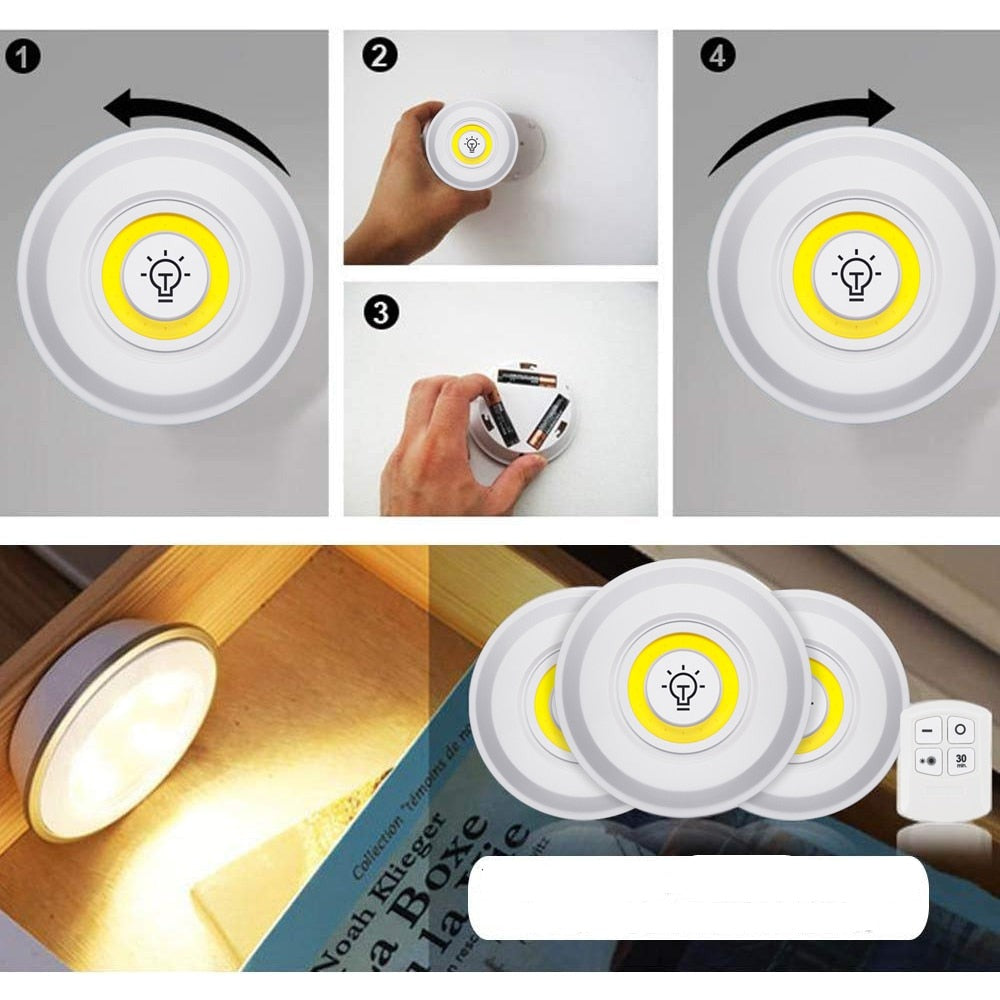 Wireless Remote Control LED Light