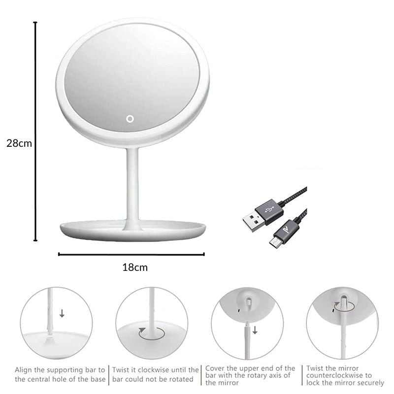 Rechargeable LED Makeup Vanity Mirror