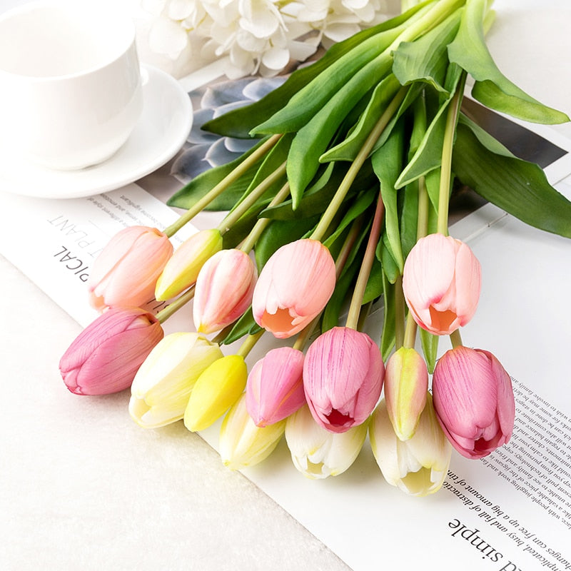 Tulip Artificial Flowers - 5 Piece