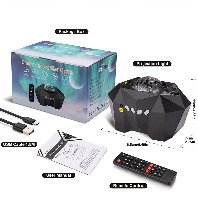 Aurora Starry Sky &amp; Moon Projector