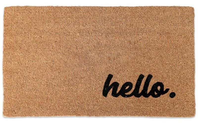 Hello Doormat Embossed