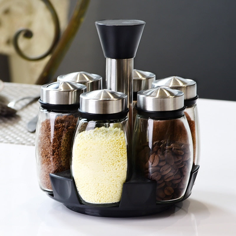 7 piece Condiment Set (salt &amp; pepper)