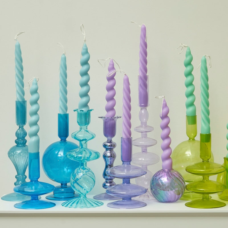 Spiral Scented Taper Candles (2pc)