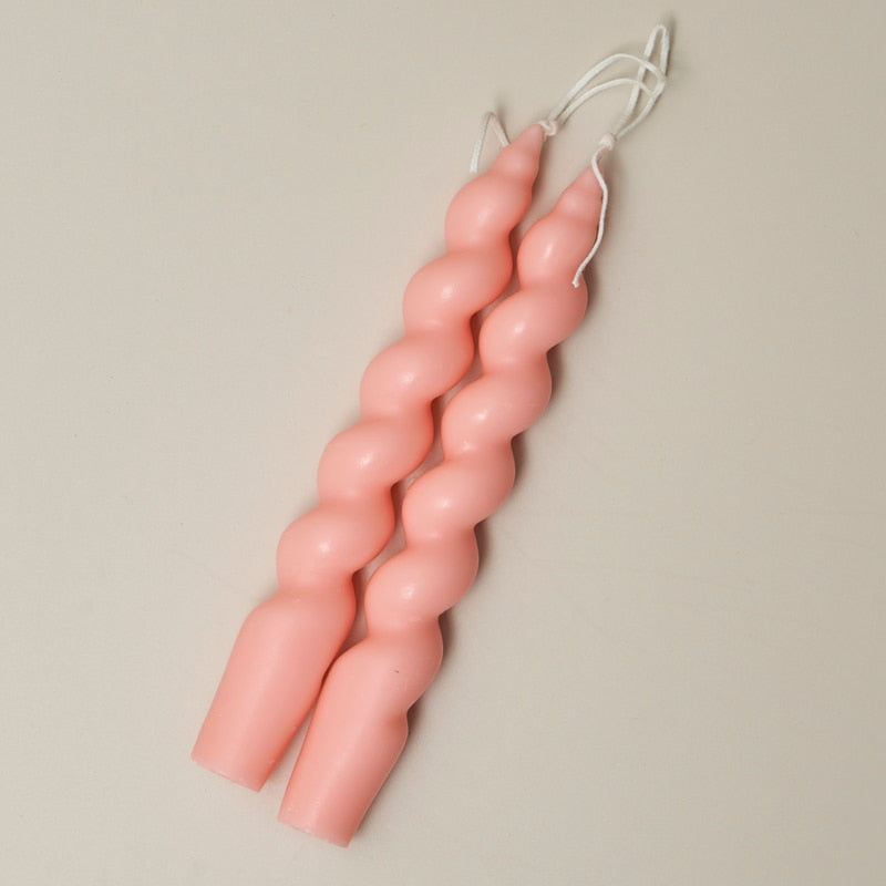 Spiral Scented Taper Candles (2pc)