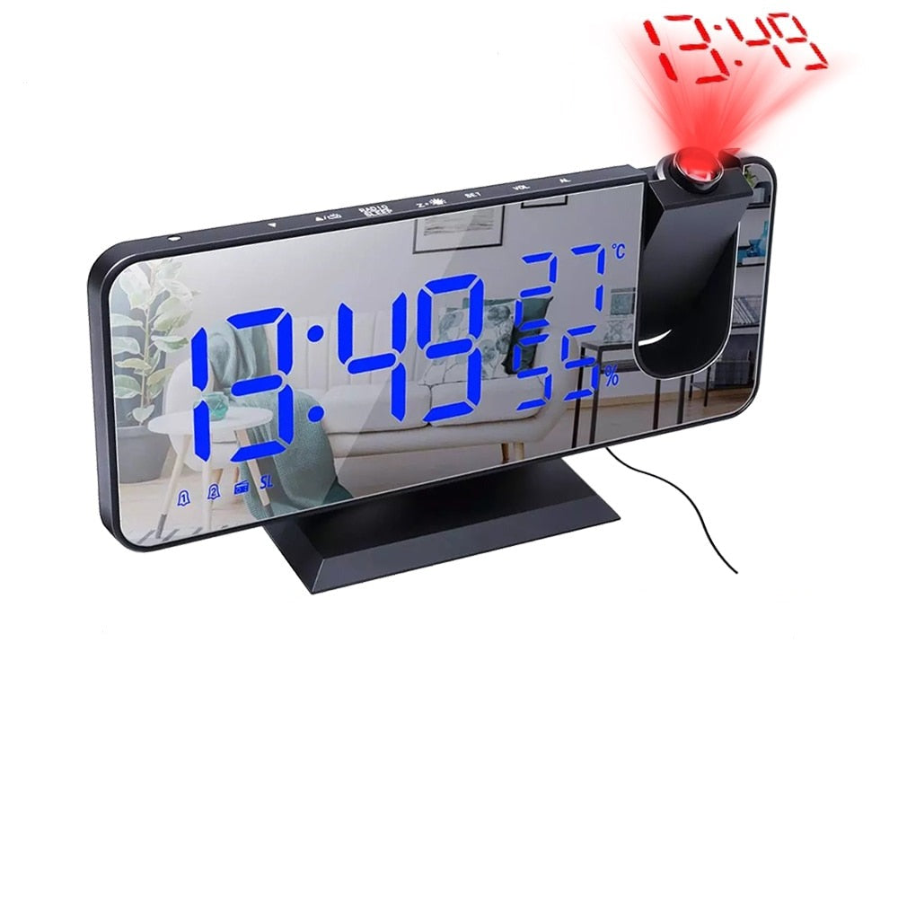 LED Projection Alarm Clock