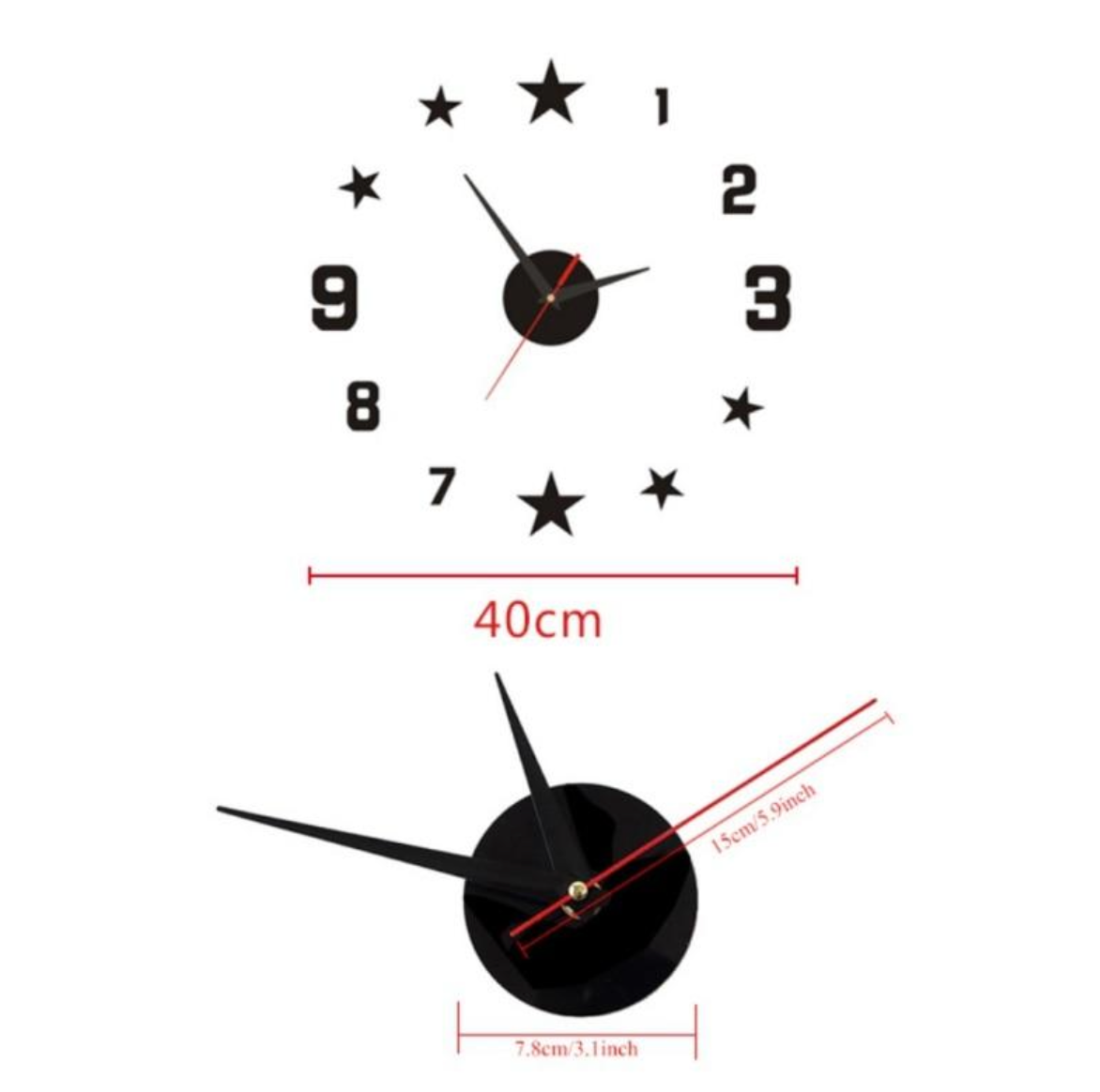 Stars DIY Wall Clock