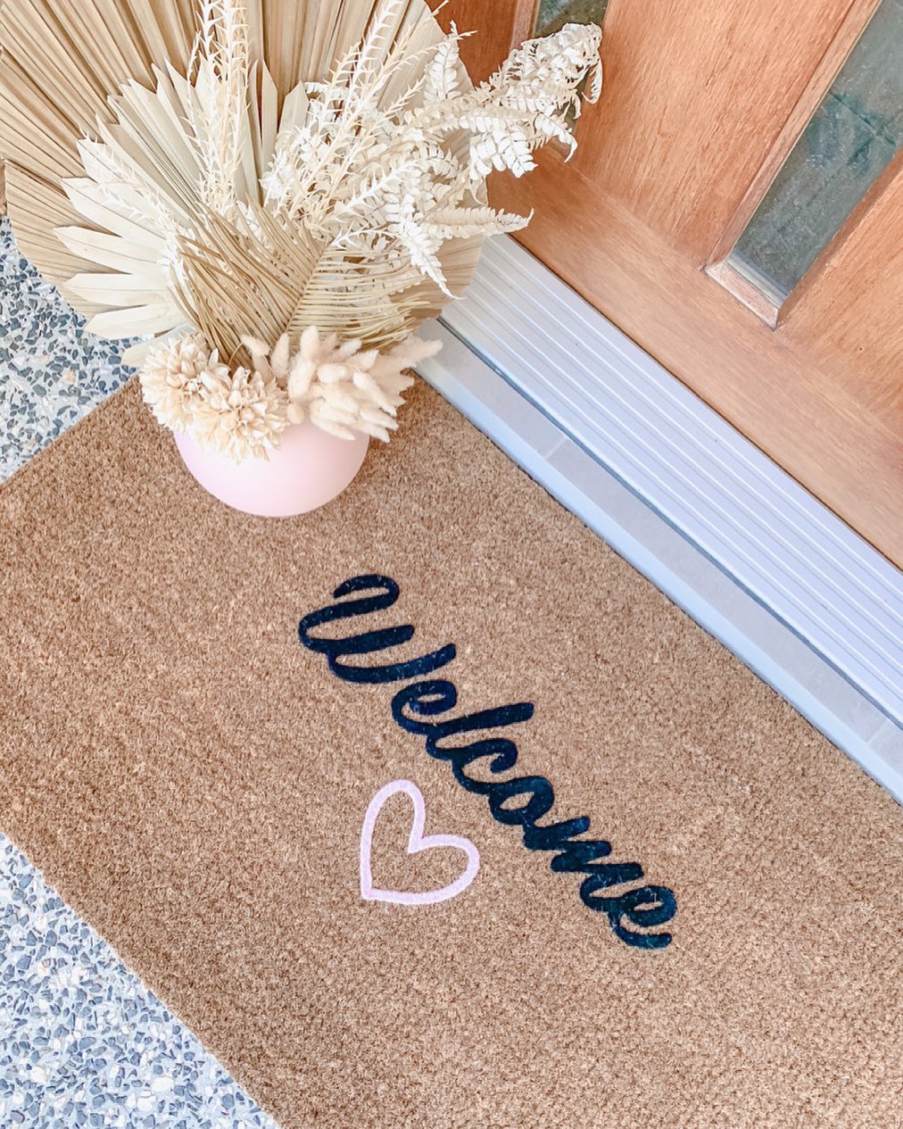 Welcome with Love Doormat Embossed