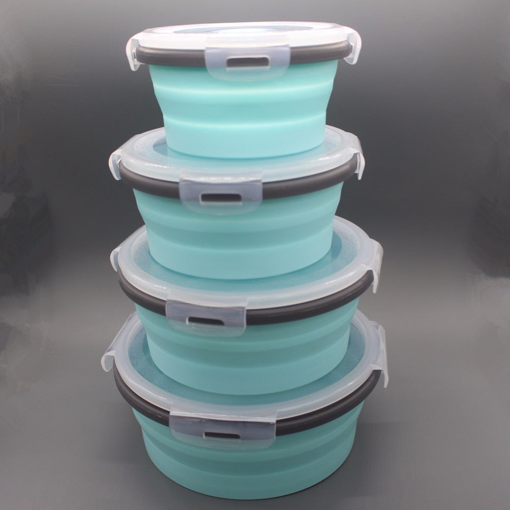 Collapsible Silicone Storage Containers