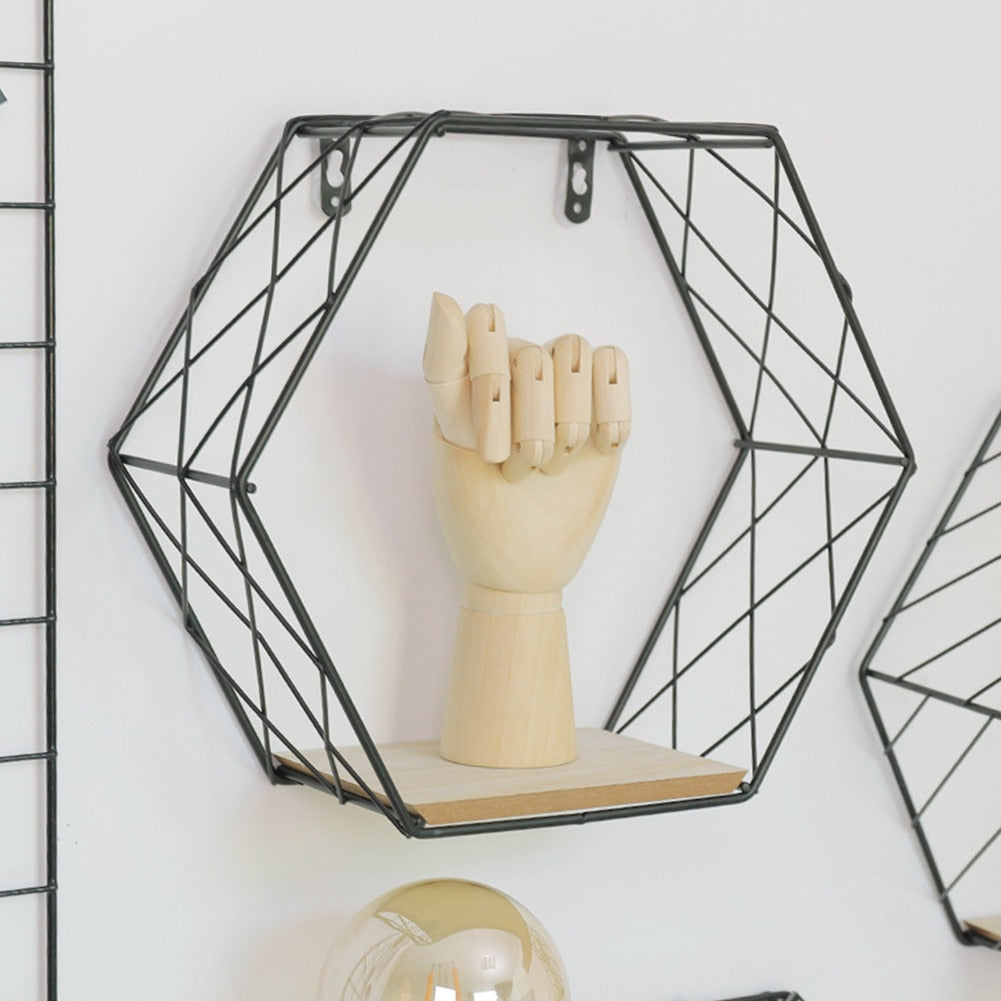 Hexagonal Wall Shelf