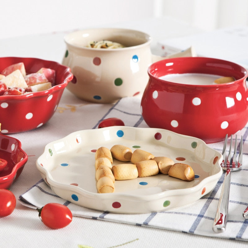 Polka Dot Servingware