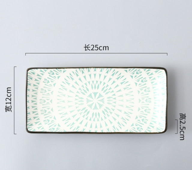 Itadakimasu Rectangle Serving Platters