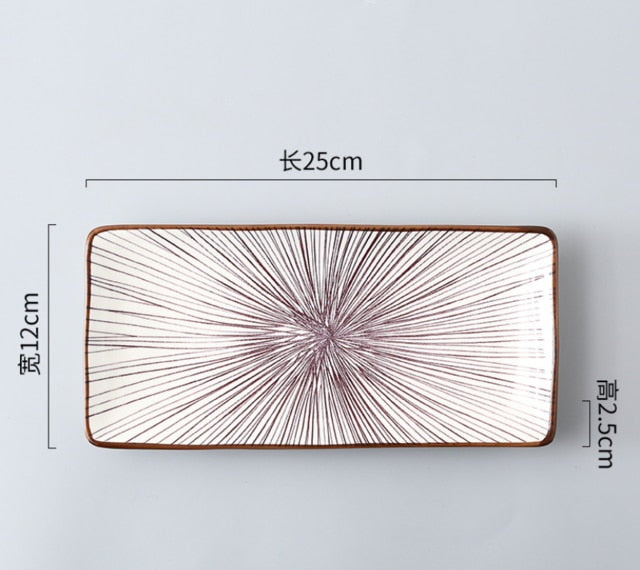 Itadakimasu Rectangle Serving Platters