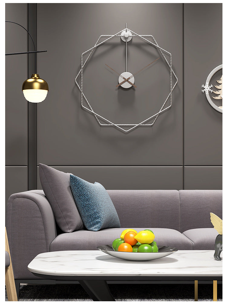 Hexagonal Twist Wall Clock