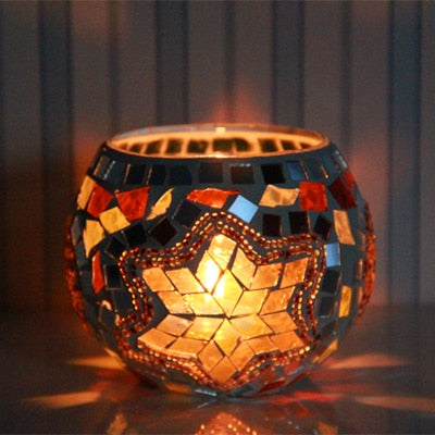 Mosaic Tea Light Holder