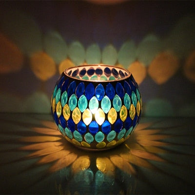 Mosaic Tea Light Holder