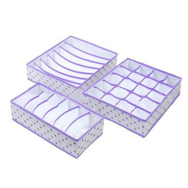 3 Piece Polka Dot Bedroom Organiser