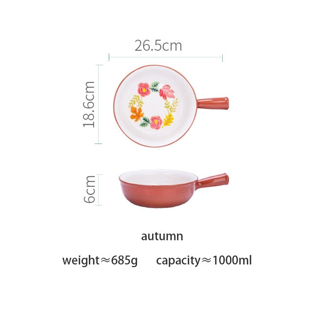 Seasonal Ceramic Bake Pan