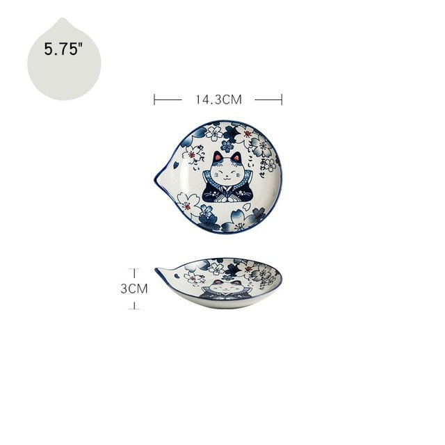 Japanese Tear Drop Plates