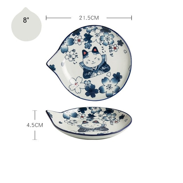 Japanese Tear Drop Plates