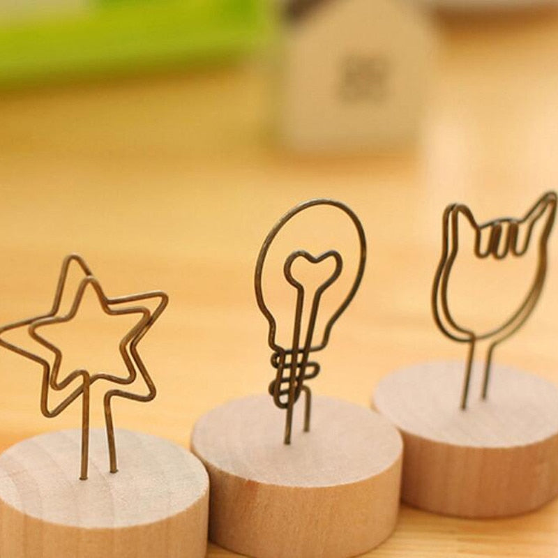 Wooden Memo Clips