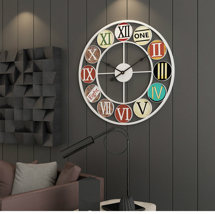 Rounded Roman Wall Clock