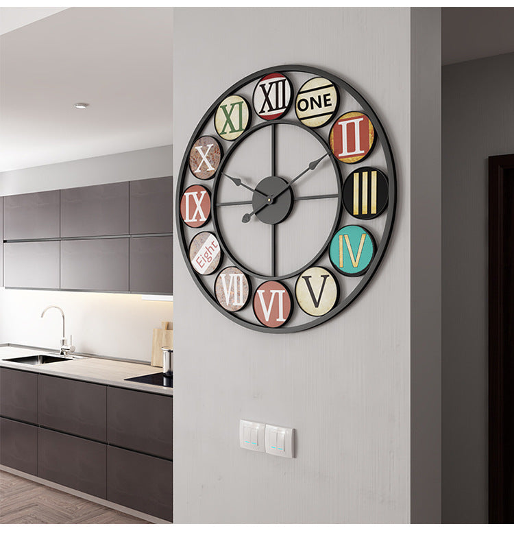 Rounded Roman Wall Clock