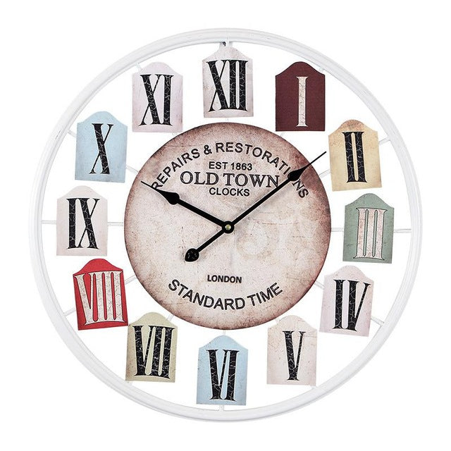 Rustic Tags Wall Clock