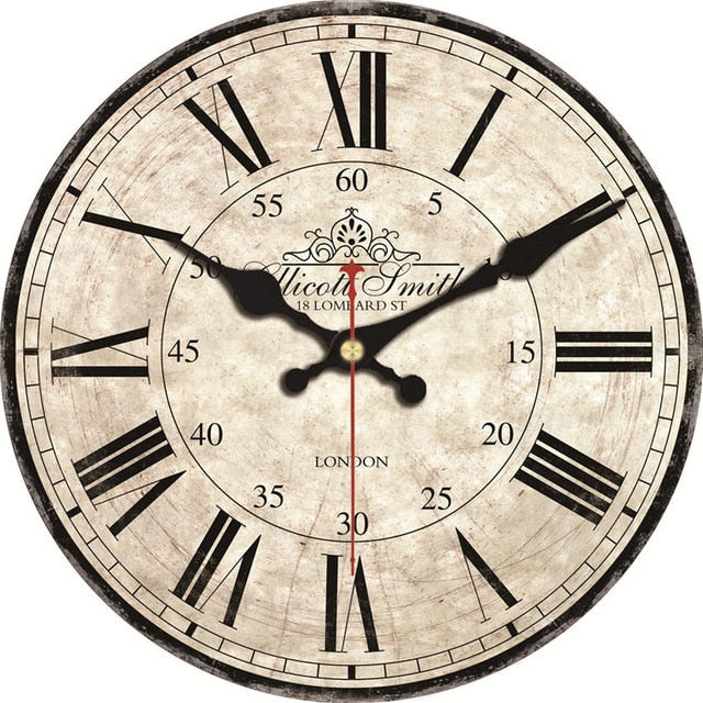 Roman Numeral Vintage Wall Clocks