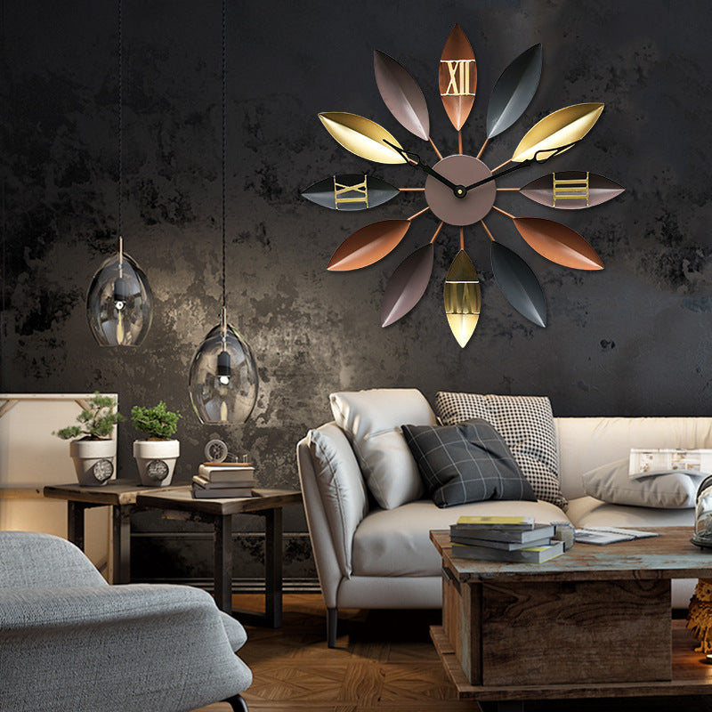 Leaf Style Modern Wall Clock