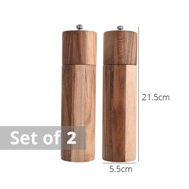 Wooden Salt and Pepper Grinders