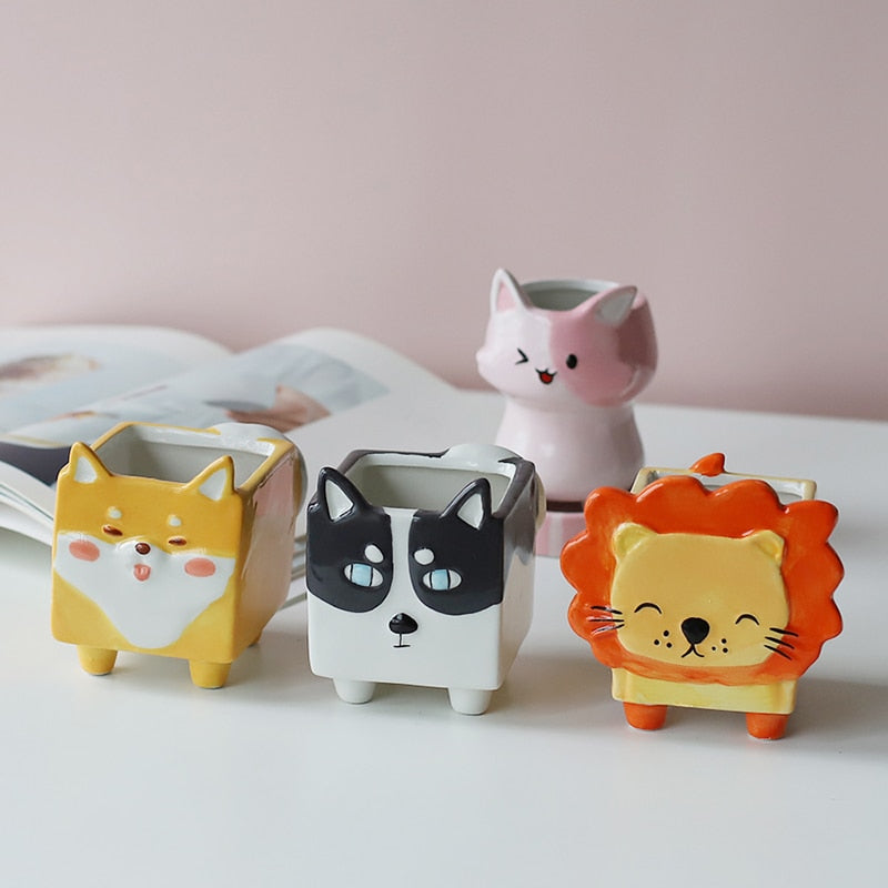 Cartoon Animal Planters