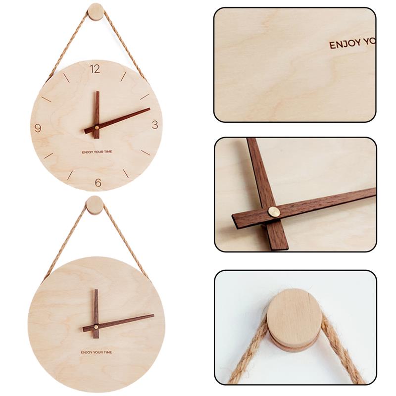 Natural Hanging Wall Clock