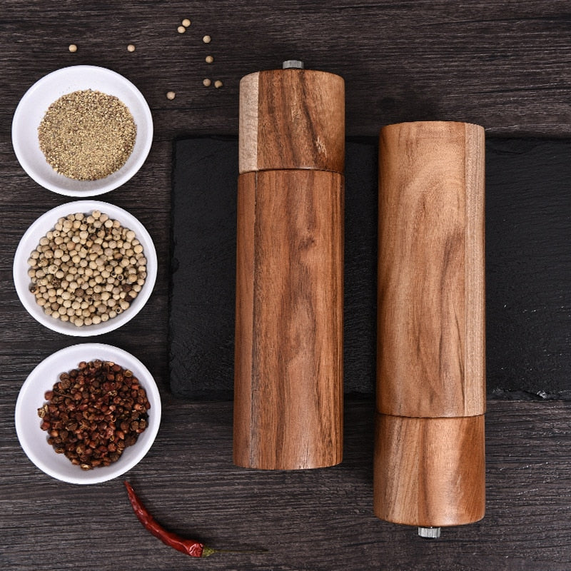 Wooden Salt and Pepper Grinders