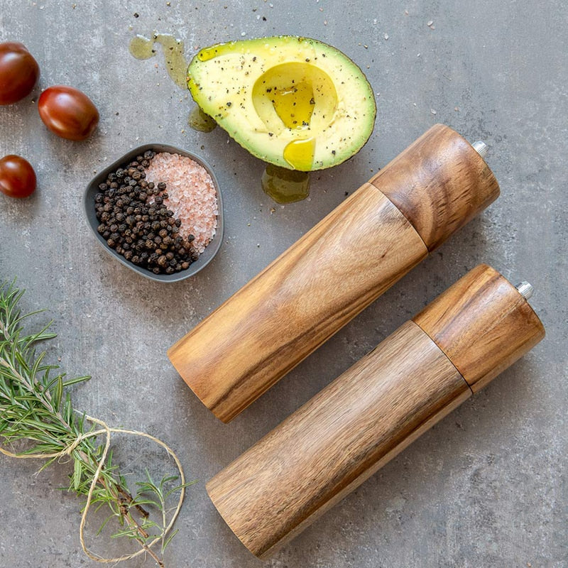 Wooden Salt and Pepper Grinders