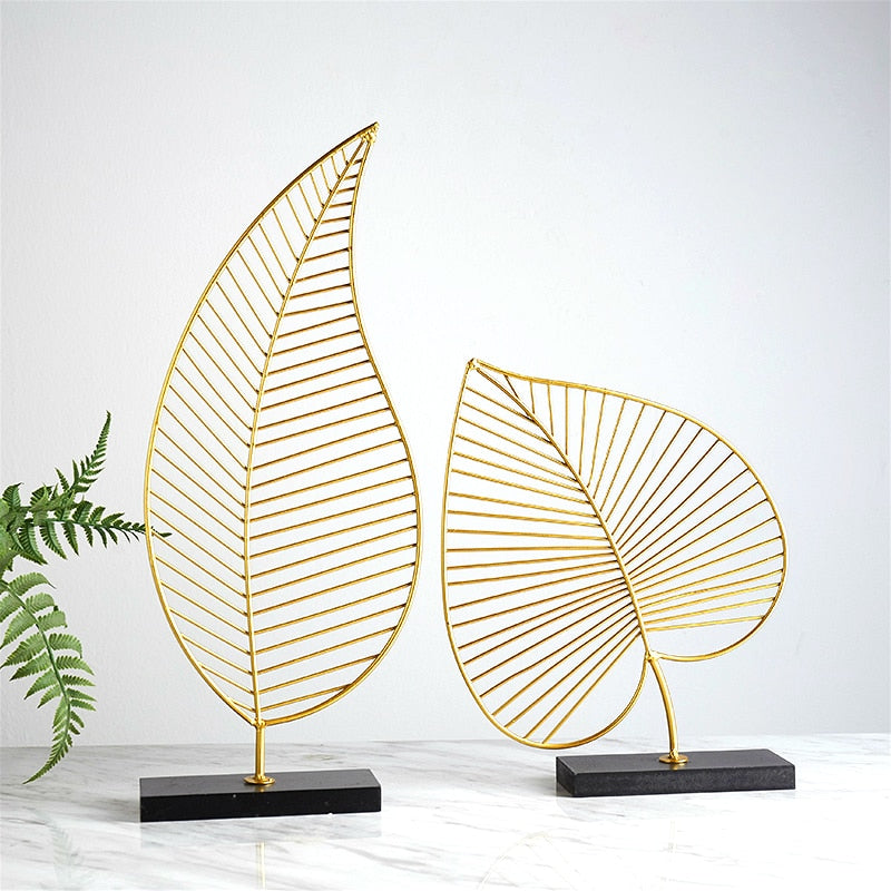 Golden Leaf Decorative Ornament